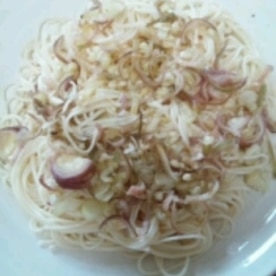 しそにんにく醤油で 香味たっぷりそうめん レシピ 作り方 By Nyan260 楽天レシピ しそにんにく醤油で 香味たっぷりそうめん レシピ 作り方 By Nyan260 楽天レシピ